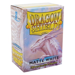Dragon Shield Standard Sleeves - Matte White (100 Sleeves)