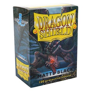 Dragon Shield Standard Sleeves - Matte Black (100 Sleeves)