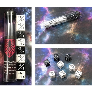 Kraken Wargames Dice Positive/Negative D6 Dice