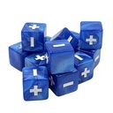 Würfelset: Fate/Fudge Glimmer Blue (12)