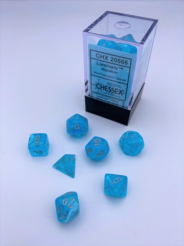 Luminary Mini-hedral Sky/silver 7-Die set