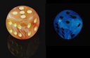 GHOSTLY ORANGE/YELLOW POLYHEDRAL 7 Dice