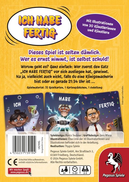 ICH HABE FERTIG - DE 