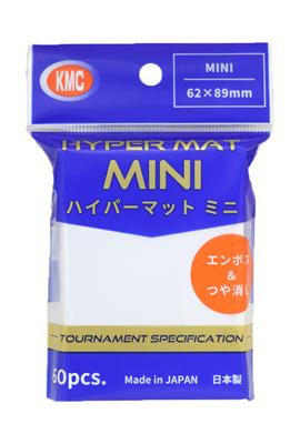 KMC Small Sleeves - Hyper MAT mini White (60 Sleeves)