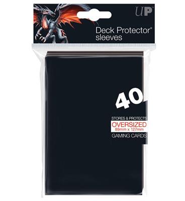 UP - Oversized Top Loading Sleeves - Black (40)