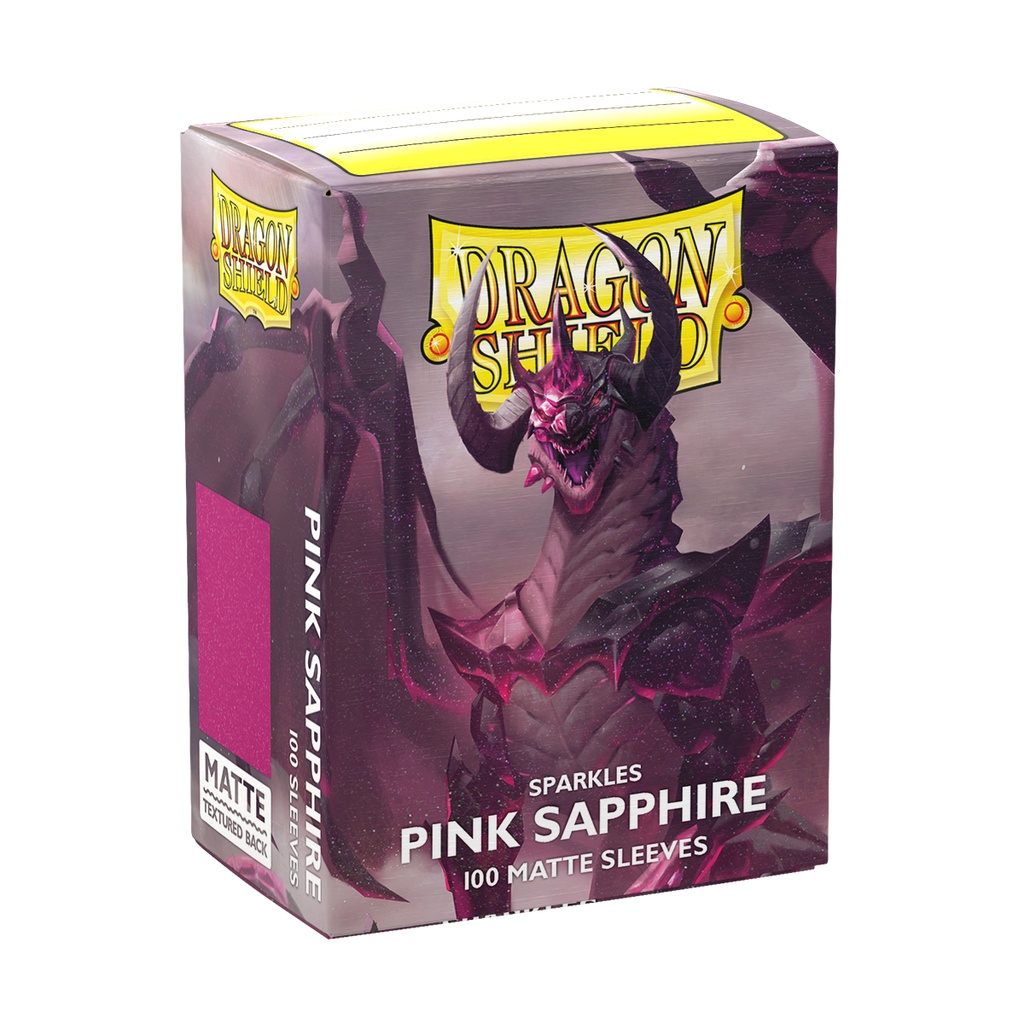Dragon Shield - Standard Sleeves: Pink Sapphire [Matte] (100 Sleeves)