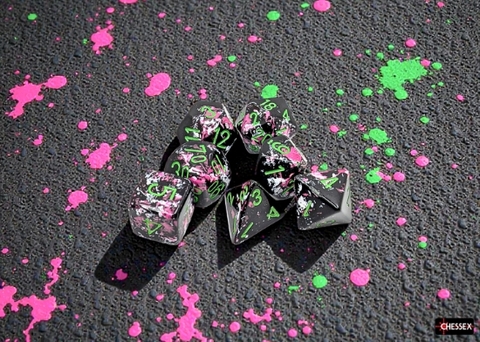 Brush™ Polyhedral Paintball™/green 7-Die Set
