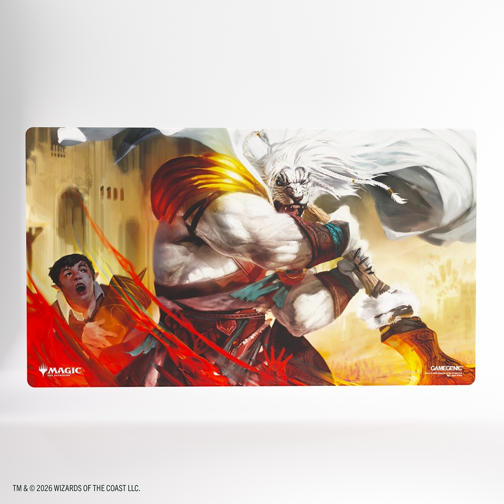 Magic: The Gathering | Secrets of Strixhaven Prime Playmat - Ajani's Response