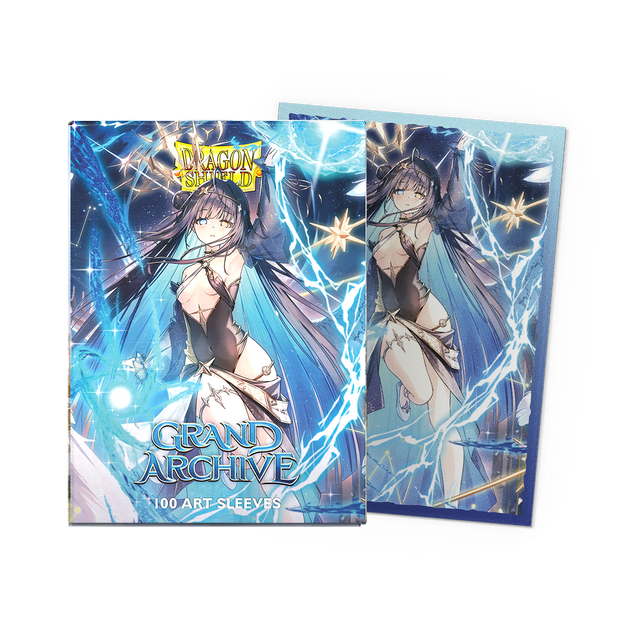 Dragon Shield - Standard Licensed Dual Art Sleeves: Grand Archive: Raziel, Archangel of Libra [Matte] (100 Sleeves)