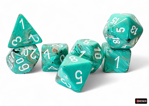 Marble Oxi-Copper™/white Mega-Hedral® 7-Die Set