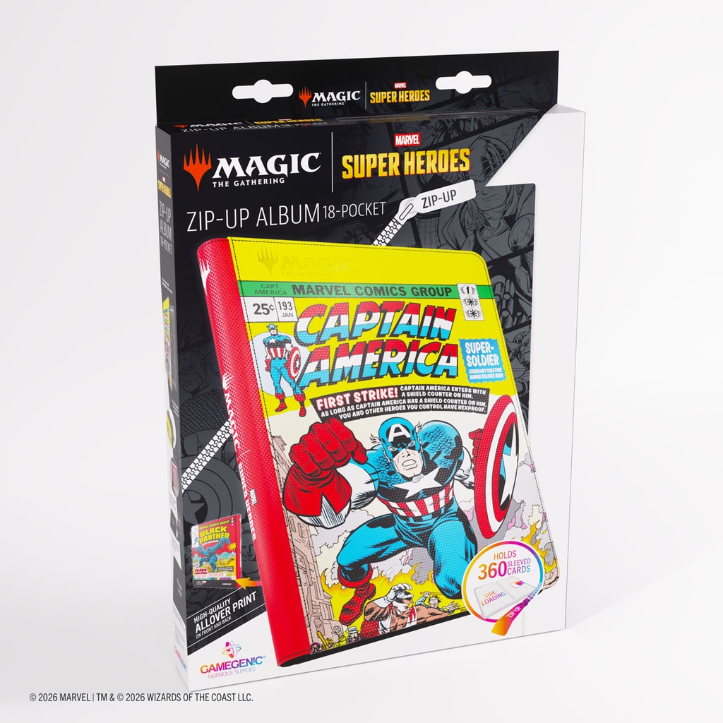 Magic: The Gathering ZIP-UP ALBUM 18-POCKET - Captain America / Black Panther