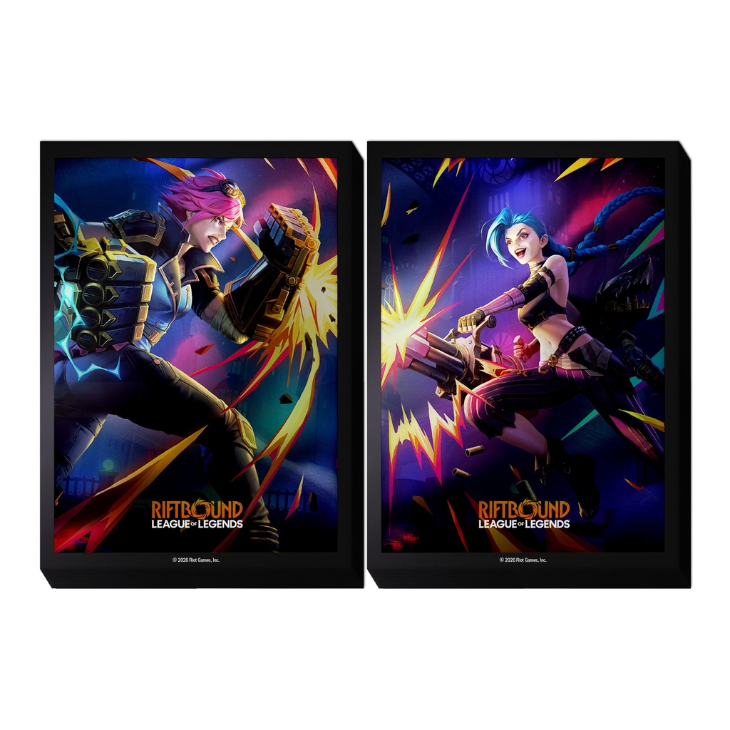 Riftbound: League of Legends TCG - Vendetta Art Sleeves 1 - Jinx vs Vi