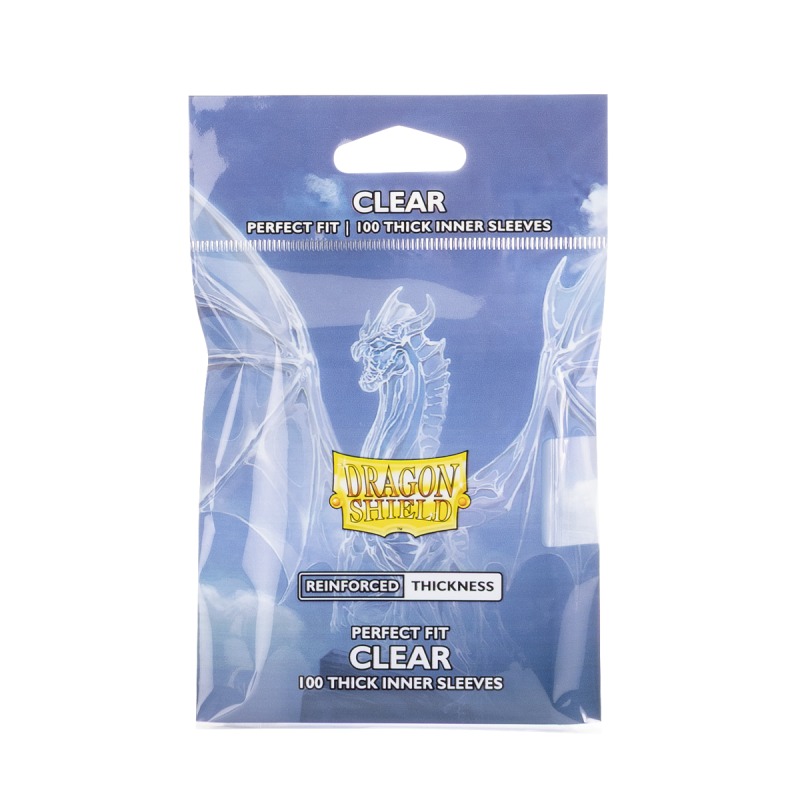 Dragon Shield - Standard Perfect Fit Thick Inner Sleeves: Clear (100 Sleeves)