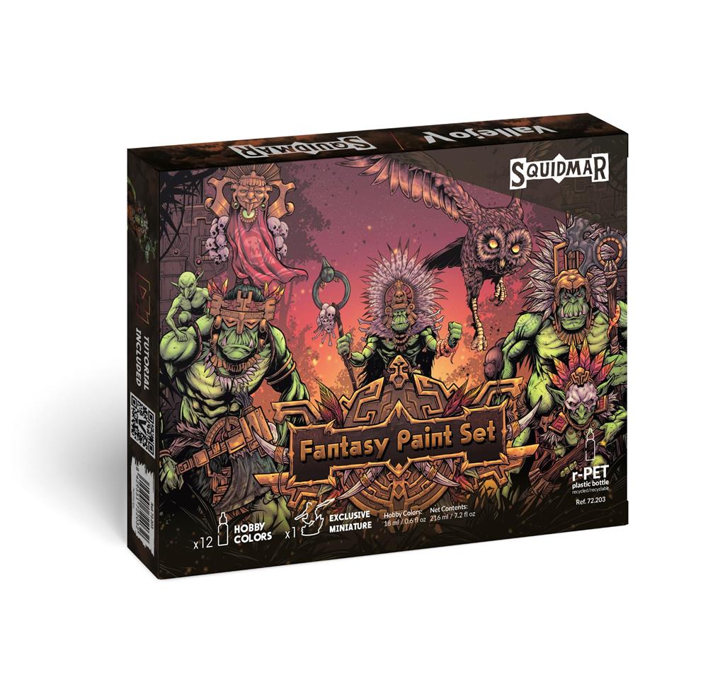 Vallejo Game Color 12 Colors Fantasy Paint Set