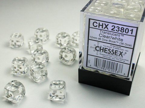 [2110000083922] clear W/WHITE TRANSLUCENT12MM D6
