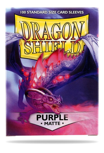 [2110000022501] Dragon Shield Standard Sleeves - Matte Purple (100 Sleeves)