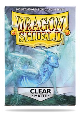 [2110000022495] Dragon Shield Standard Sleeves - Matte Clear (100 Sleeves)