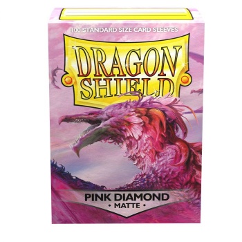 [2110000101671] Dragon Shield Standard Sleeves - Pink Diamond (100 Sleeves)