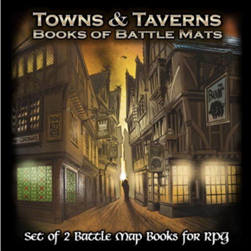 [2110000102142] Books of Battle Maps Towns & Taverns - EN