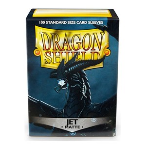 [2110000022631] Dragon Shield Standard Sleeves - Matte Jet (100 Sleeves)