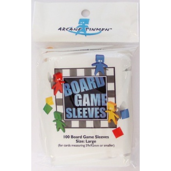 [2110000022921] Arcane Tinman - Board Games Sleeves Clear: 59x92mm [Large] (100 Sleeves)