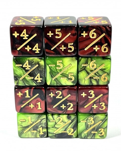 [2110000144258] Würfelset 2-Toned D6: Counter Dice +/-