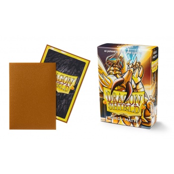[2110000029760] Dragon Shield Small Sleeves - Japanese Matte Gold (60 Sleeves)