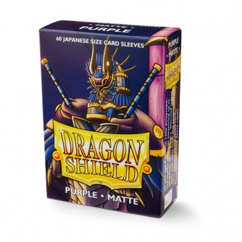 [2110000029746] Dragon Shield Small Sleeves - Japanese Matte Purple (60 Sleeves)