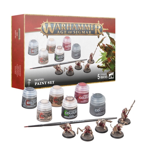[2110000176419] Age of Sigmar Skaven + Paint Set Ger/Fre/Ita/Dut