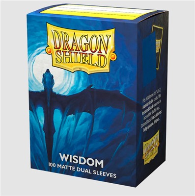 [2110000176662] Dragon Shield Standard size Matte Dual Sleeves - Wisdom (100 Sleeves)