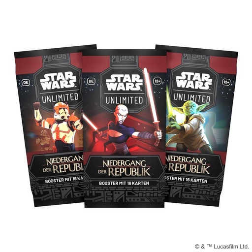 [2110000178383] Star Wars: Unlimited - Niedergang der Republik Booster - DE