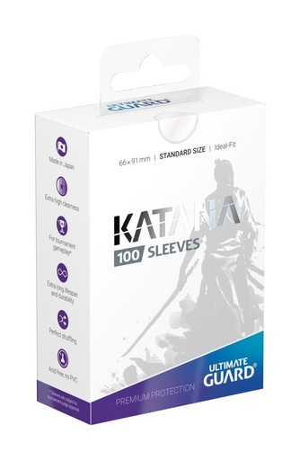 [2110000043841] KATANA SLEEVES 100 TRANSPARENT