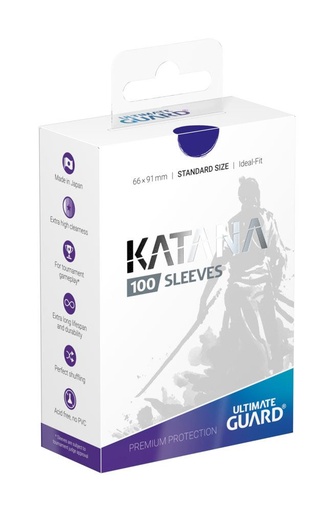 [2110000044572] Ultimate Guard Katana Sleeves Standard Size (100) - Blue