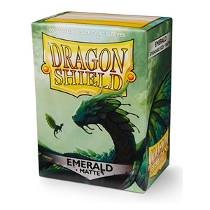 [2110000044480] Dragon Shield Matte Sleeves - Emerald (100 Sleeves)