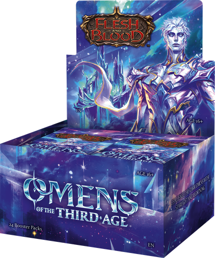 [P0042720] Flesh & Blood TCG - Omens of the Third Age Display (24 Packs) - EN