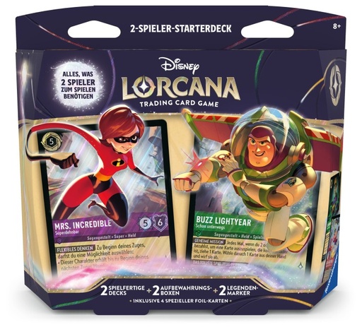 [P0042742] Lorcana Zwei-Spieler Starterdeck Unbekannte Wildnis - DE