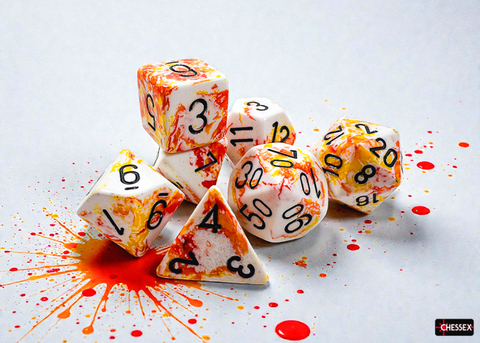 [P0043191] Brush™ Polyhedral Sunrise™/black 7-Die Set