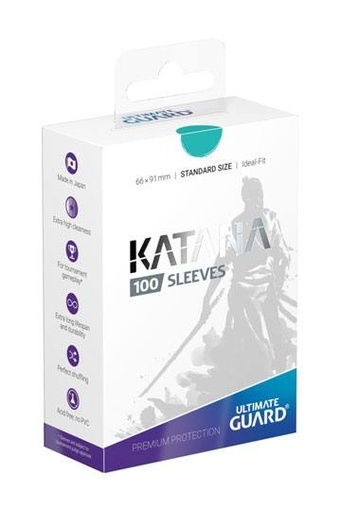 [P0043287] Ultimate Guard Katana Sleeves Standard Size (100) - Turquoise
