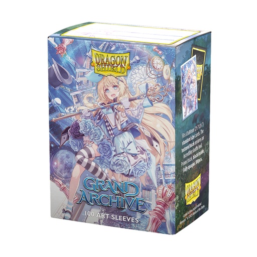 [P0043300] Dragon Shield Standard size License Sleeves - Alice, Golden Queen (100 Sleeves)