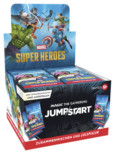 [P0043356] MTG - Marvel Super Heroes Jumpstart Display (24 Boosters) - DE