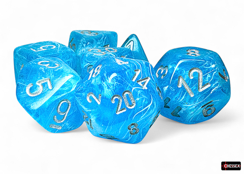 [P0043592] Luminary™ Sky/silver Mega-Hedral® 7-Die Set