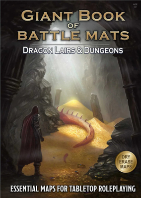 [P0043679] The Giant Book of Battle Mats  - Dragon Lairs & Dungeons