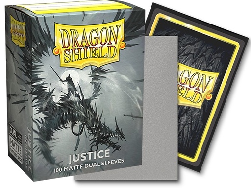 [2110000195892] Dragon Shield Sleeves - Standard size - Matte Dual - Justice (100 Sleeves)