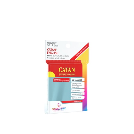 [2110000196059] PRIME Catan English-SizedSleeves 56x82mm 60 Stk